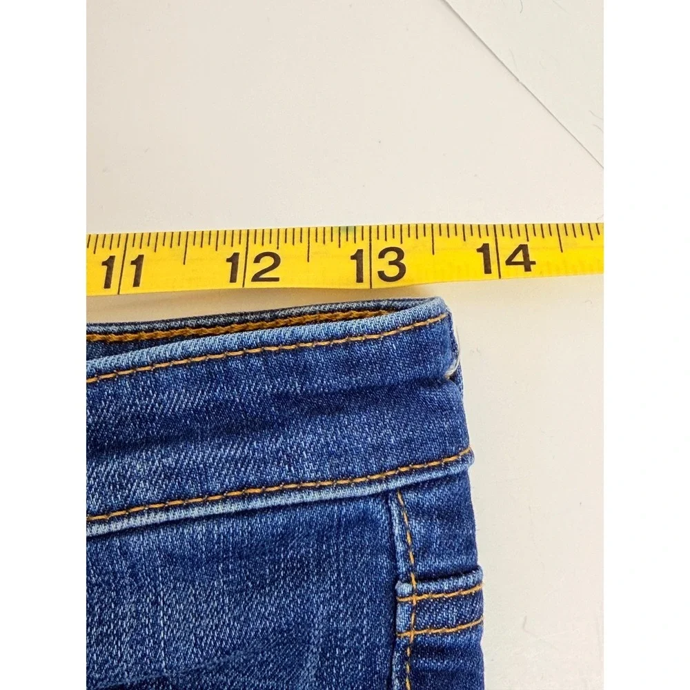 AG Adriano Goldschmied The Legging Ankle Womens 24R Blue Excellent Distressed - Picture 10 of 13
